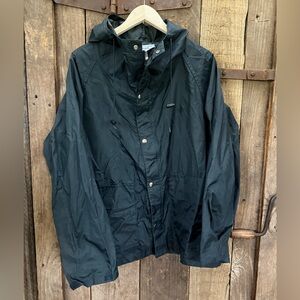 Walls Rainwear Waterproof Navy Rain Jacket/Coat Adult Size Large Vintage